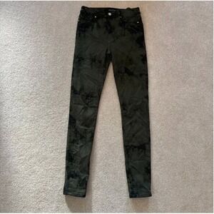 Black Orchid Gisele High Rise Skinny Jeans Tie Dye Distressed Grey Size 26